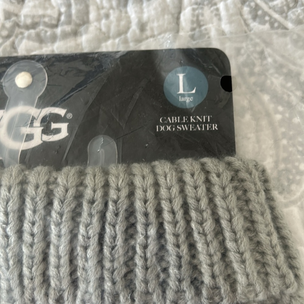UGG Cable Knit Dog Sweater - Picture 2 of 5
